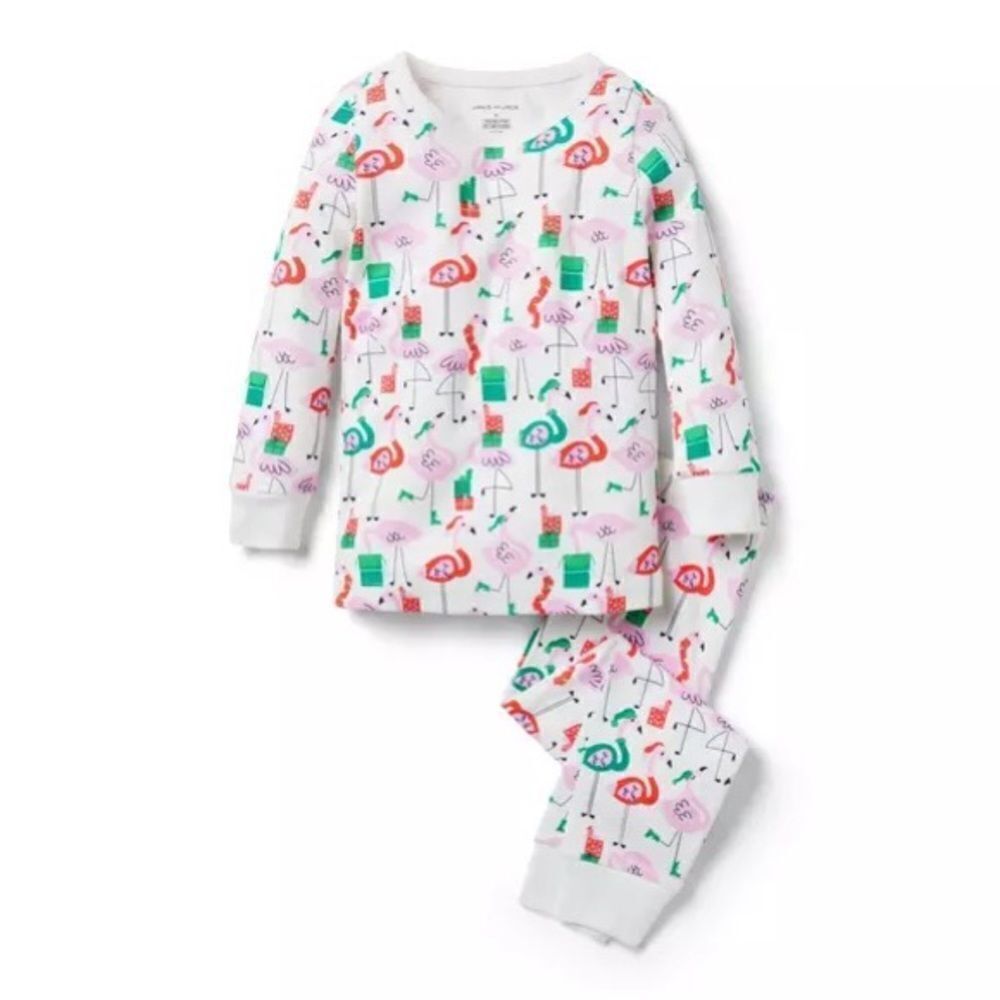 Janie and Jack GOOD NIGHT PAJAMAS IN FLAMINGO GIFTS - Picture 1 of 4